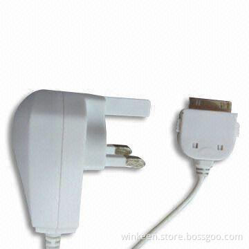 Wall Charger for iPod/iPhone, US, UK, AU and EU Plugs Available